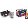 Asahi Super Dry Birra Premium Dry Lager, Cassa Birra con 24 Birre in Lattina da 33 cl, 7.92 L, Birra Giapponese dal Gusto Pulito, 5.2% & Raffo Cassa Birra con 24 Bottiglie da 33 cl, 7.92 L, 4.7% Vol