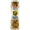 Sacla Saclà, OlivOlì, Olive Verdi Farcite al Peperone, Ideali per Aperitivo e Insalate, Vaso Vetro, 140g (80g sgocciolato), Confezione da 15 pezzi