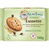 Mulino Bianco Lunette Tortina Senza Glutine con Farina Integrale di Riso e Gocce di Cioccolato, Merenda Senza Glutine e Senza Olio di Palma, Mulino Armonia, Confezione con 4 Monoporzioni
