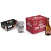 Asahi Super Dry Birra Premium Dry Lager, Cassa Birra con 24 Birre in Lattina da 33 cl, 7.92 L & Peroni Birra Gran Riserva Rossa, Cassa Birra con 12 Birre in Bottiglia da 50 cl, 6 L