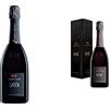 Contadi Castaldi Satén, DOCG - Bottiglia da 750 ml. Vino con 100% Chardonnay, Ottimo per Aperitivo & Rosé Non Millesimato - Astucciato - 750 ml