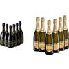 Valdo Cuvée Blanc de Blancs Extra Dry - 750ml x 6 & Prosecco D.O.C. Extra Dry - 6x 750ml
