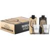 Tavernello Gold Cofanetto con White e Black Gold Vino Bianco e Rosso in Brik 500 ml, 2 Bicchieri marchiati Tavernello, Confezione Regalo
