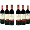 BotteBuona Vino Rosso Merlot, Vino Italiano dal Gusto Raffinato e Profumo Fruttato, 12 % Vol, Confezione con 6 Bottiglie da 750 ml