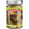 MADAMA OLIVA, Olive Miste Denocciolate Sott'Olio, Mix di Olive con Peperoni, Aglio e Spezie, Senza Conservanti Aggiunti, 100% Made in Italy, Vaso in Vetro da 290 gr