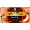 Twinings, Tè Nero Aromatizzato alla Pesca dal Sapore Fresco e Delicato, Infusi e Tisane, Confezione da 25 Filtri