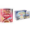 Crastan Ginseng e Caffe Preparato Solubile per Bevanda, 200g & Camomilla Solubile con Melatonina, senza Zuccheri Aggiunti, 16 Bustine, 64 G