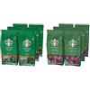 Starbucks Caffè Macinato, 200g (6 Sacchetti) - Tostatura Media (House Blend) e Scura (Caffè Verona) - 1.2kg - 12 Sacchetti