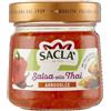 Sacla Saclà, Salsa alla Thai, Condimento a Base di Peperoni, Aglio e Peperoncino, Piccante e Agrodolce, Ideale con Piatti di Carne, Pesce e Fritture, Vaso Vetro, 210g, Confezione da 6 Pezzi