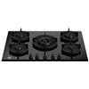 BERTAZZONI P755CMODGNE Piano Cottura a Gas, 75 cm, 5 Fuochi, Nero, In Cristallo, Serie Modern, Wok Centrale