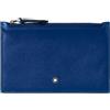 MONTBLANC | PELLETTERIA PORTA CARTE CON ZIP BLU MEISTERSTÜCK, 130453