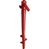 GMM Picchetto Puntale per Ombrellone da Spiaggia - Trivella per Ombrellone da Spiaggia - Base ombrellone da Spiaggia - Accessori Spiaggia - Colori Assortiti - 42 cm (Rosso)