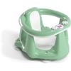 OKBABY Flipper Evolution Seggiolino da Bagno Anello con Seduta in Gomma Antiscivolo per il Bagnetto del Neonato, 6-15 Mesi (13 kg), Verde