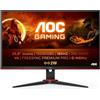 AOC Gaming 24G2SAE - Monitor FHD da 24 pollici, 165 Hz, 1 ms, FreeSync Premium (1920x1080, VGA, HDMI, DisplayPort), colore nero/rosso