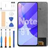 LADYSON per Xiaomi Redmi Note 9T Sostituzione dello Schermo per Xiaomi Note 9 5G Schermo LCD M2007J22G Display LCD Touch Screen Digitizer Assembly Kit di Riparazione con Strumenti (Nero)