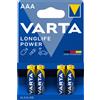 VARTA MICROBATTERY GMBH VARTA LONGLIFE POWER AAA 4PZ