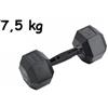 Toorx Fitness Manubrio Esagonale Gommato -7,5 kg. Linea Toorx Absolute