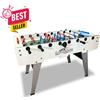 Garlando Calcio Balilla Goleador White con Aste Rientranti, Gambe Pieghevoli - Piano di Gioco in Vetro- biliardino Garlando SC288423