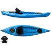 Big Mama Kayak Kayak monoposto Privat 2.0 Big Mama Kayak canoa da 295 cm + 2 gavoni + 1 seggiolino (PACK 2) - AZZURRO