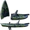 Big Mama Kayak Kayak divisibile a pedali con pinne BIG MAMA START S300 colore Army