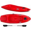 Big Mama Kayak Kayak 1 posto Jolly 2.0 Big Mama Kayak canoa 260 cm + 1 gavone + 1 pagaia in omaggio (PACK 1) Made in Italy - ROSSO