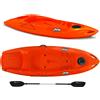 Big Mama Kayak Kayak 1 posto Jolly 2.0 Big Mama Kayak canoa 260 cm + 1 gavone + 1 pagaia in omaggio (PACK 1) Made in Italy - ARANCIONE