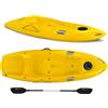 Big Mama Kayak Kayak 1 posto Jolly 2.0 Big Mama Kayak canoa 260 cm + 1 gavone + 1 pagaia in omaggio (PACK 1) Made in Italy - GIALLO