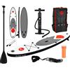 Timesport24 Tavola da SUP gonfiabile PURE WLT misure 305x10 cm 100 kg + pagaia + borsa + pompa