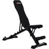 Hammer Panca Piana Inclinabile/Reclinabile Folding Bench Force 2.0 Palestra Peso Max Utente 200 Kg. Richiudibile Salvaspazio Linea Hammer cod. 5200