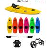 Big Mama Kayak KAYAK MONOPOSTO JOLLY BIG MAMA KAYAK - CANOA DA 260 CM + 1 GAVONE + 1 PAGAIA + SEGGIOLINO + CARRELLO TR001 - PACK 4 ( MADE IN ITALY)