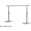 Dinamica Ballet Sbarra Danza Mod.juliette Per Principianti Base In Acciaio Mobile Con 1 Sbarra In Legno Da 1 Metri E Altezze Regolabili Cod.30591524 Dinamica Ballet