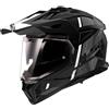 Ls2 Casco Moto Adventure Ls2 MX702 PIONEER 2 HILL Nero Opaco Bia