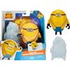 Giochi Preziosi Minions - Personaggio 10 Cm Minions Dave Cattivissimo Me 4, Con Accessorio Esclusivo, Spingi Dave All'Indientro per Un Esplosione Di Felicità, Per Bambini A Partire Dai 3 Anni