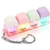 BTFO Tastiera Fidget Toys per Adulti, Portachiavi Fidget Tastiera con Luce LED Fidget Clicker per Tastiera Divertente Giocattolo Fidget con Pulsanti per Decompressione Decorazione (Colore B)
