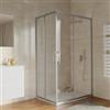DEGHI Box doccia 80x120 cm angolare scorrevole vetro trasparente anticalcare e profilo cromo 195h - Moritz