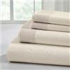 Modern Threads Includes Flat, Fitted Sheet with Deep Pockets, & Pillowcases Set di Lenzuola in Microfibra per Letto King Size, 4 Pezzi, Beige, Matrimoniale, 4 unità