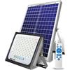 Yinxinlin Faro Pannello Solare 500w 800w1000w, Faretto Solare Super Luminoso E Ad Alta Potenza 30000mA,Impermeabile Lampade Solari Lampione Stradale A LED Per Garage, Cortile (1000w)