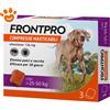 Frontline Dog FrontPro Compresse Masticabili per Cani (25-50kg) - Confezione Da 3 Compresse