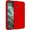 Topme Cover per Samsung Galaxy A20s (6.5 Inches) Custodia Case, Protezione Della Pelle Della Custodia in Silicone Tpu - Rosso Cina