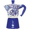 Bialetti Industrie Dolce&gabbana, moka a induzione, blu mediterraneo - 6 tazze