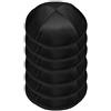 A&S Mezuzot A&M Mezuzot - Cappello da kippah da uomo, stile moderno, in raso, stile yarmulke, stile ebraico, set di 6, Nero Shinny, M