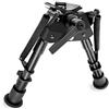 bravovski 15-23cm Bipiede in fibra di carbonio Base Basculante Bipiede da tiro con leva di blocco