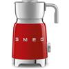Smeg, Montalatte Multifunzione MFF11RDEU, con Sistema ad Induzione, 6 Programmi Preimpostati, Una funzione Manuale, Caraffa Removibile da 600 ml, Tappo Misuratore, Avvolgicavo Integrato, 500W, Rosso