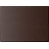 INOXLM lavorazioni inox Lavagna magnetica da parete in Acciaio 60 x 44 scrivibile con pennarello (Marrone)