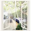 Risareyi Zanzariera Magnetica Finestra 140x120cm, Bianco - Zanzariere Magnetiche per Porte Finestre Scorrevole con Calamita Anti Zanzare Insetti, Chiusura Automatica, con Nastro Adesivo