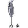bamix Frullatore a immersione acciaio EO140 CLASSIC incl. lama multiuso in acciaio inox, 140 watt, 2 velocità, Made in Switzerland, Antracite/nero