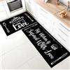 SHUAIG Tappeto da cucina antiscivolo Set di tappetini da cucina antiscivolo lavabile Adatto per camera dei bambini, porta, all'aperto, cucina, atrio. (40 * 120+40 * 60cm, Style A)