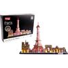 EXPLORA SCIENCES EXPLORA - Monumenti di Parigi - Puzzle 3D Luminosi - 540052-115 Pezzi - Monumento Storico - Livello 5 - Senza Colla o Forbici - Parigi - Gioco di Costruzione - Regalo - Modello - A partire da 8 anni