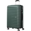 American Tourister Flashline Spinner L, valigetta 78 cm, 100/109 l, verde (Dark Forest), Verde (Dark Forest), Spinner L (78-100/109 L), Valigie & trolley