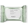 KIKO Milano Pure Clean Wipes Mini, Salviette Struccanti Viso, Contorno Occhi E Labbra In Formato Mini